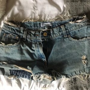 Dolce & Gabbana distressed Jean shorts